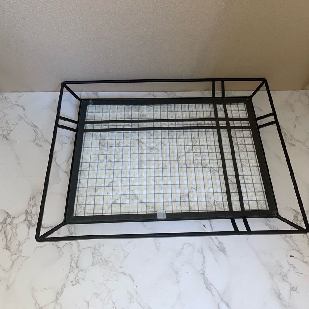 *DISCONTINUED* PARTYLITE WEATHERED ZINC GARDEN TRAY